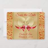 Gepersonaliseerd 50e Jubileum Sla de datumkaarten  Save The Date (Voorkant)