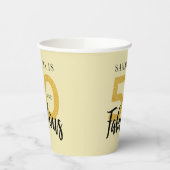 Gepersonaliseerd 50e verjaardag 50 en uitvoerig sc papieren bekers (Links)