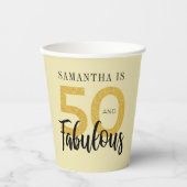 Gepersonaliseerd 50e verjaardag 50 en uitvoerig sc papieren bekers (Voorkant)