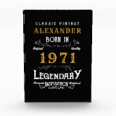 Gepersonaliseerd 50e verjaardag, geboren in 1971   fotoblokken (Voorkant)