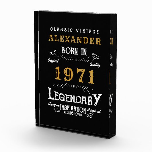 Gepersonaliseerd 50e verjaardag, geboren in 1971   fotoblokken (Rechts)