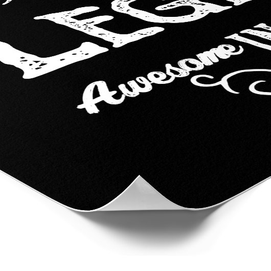 Gepersonaliseerd 50e verjaardag, geboren in 1971   poster (Hoek)