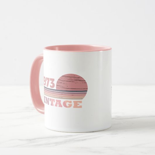 Gepersonaliseerd  50ste verjaardagscadeau mok (Voorkant links)