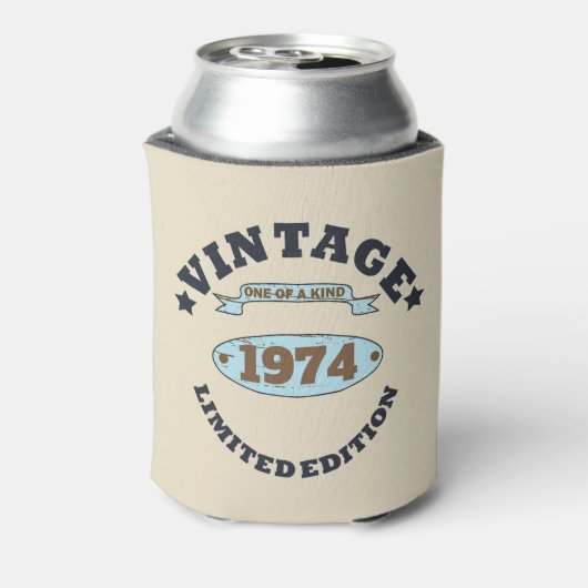 Gepersonaliseerd  50ste verjaardagsfeest blikjeskoeler (Blikje Achterkant)