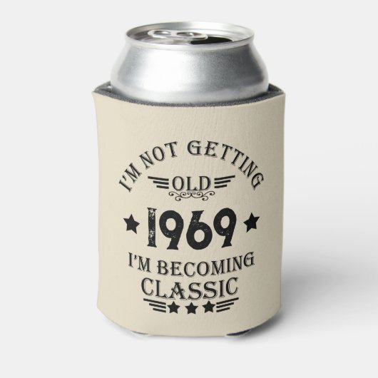 Gepersonaliseerd 50ste verjaardagsfeest blikjeskoeler (Blikje Achterkant)