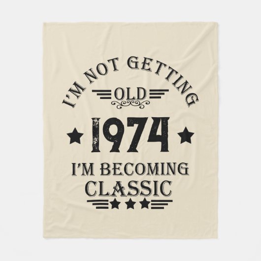 Gepersonaliseerd 50ste verjaardagsfeest fleece deken (Voorkant)