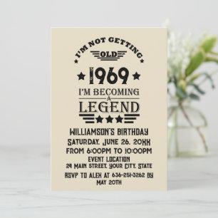 Gepersonaliseerd  50ste verjaardagsfeest kaart