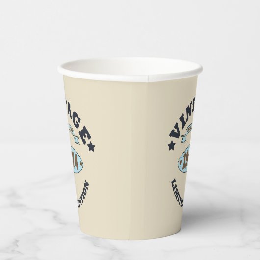 Gepersonaliseerd  50ste verjaardagsfeest papieren bekers (Rechts)