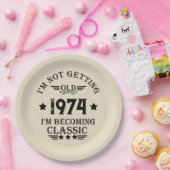 Gepersonaliseerd  50ste verjaardagsfeest papieren bordje (Feest)