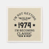 Gepersonaliseerd  50ste verjaardagsfeest servet (Voorkant)