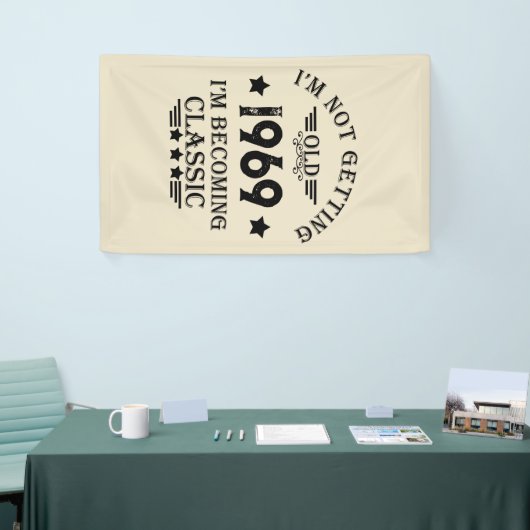 Gepersonaliseerd  50ste verjaardagsfeest spandoek (Beurs)