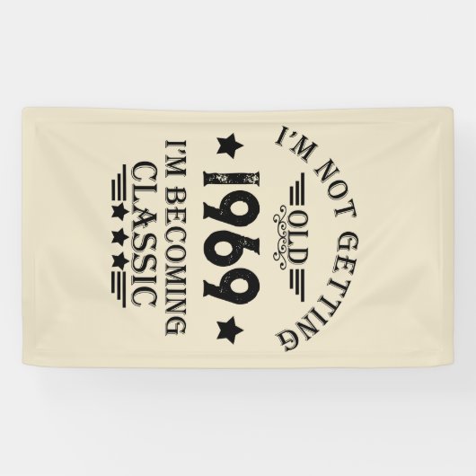 Gepersonaliseerd  50ste verjaardagsfeest spandoek (Horizontaal)