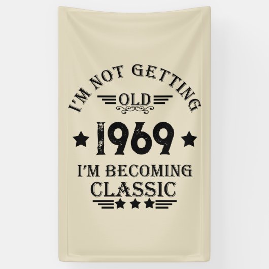 Gepersonaliseerd  50ste verjaardagsfeest spandoek (Verticaal)