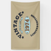 Gepersonaliseerd 50ste verjaardagsfeest spandoek (Verticaal)