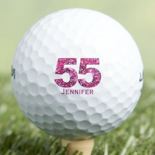 Gepersonaliseerd 55e geschenk voor vriend – Bloeme Golfballen