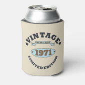 Gepersonaliseerd 55ste verjaardagsfeest blikjeskoeler (Blikje Achterkant)