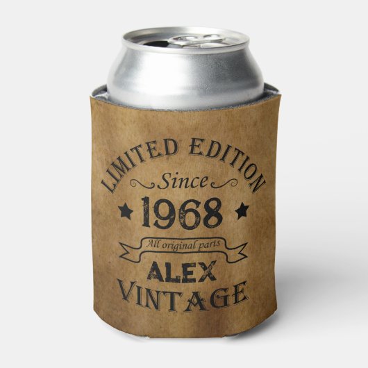 Gepersonaliseerd 55ste verjaardagsfeest blikjeskoeler (Blikje Voorkant)