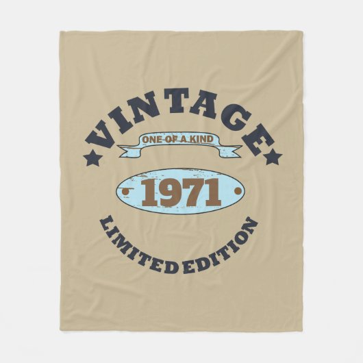 Gepersonaliseerd 55ste verjaardagsfeest fleece deken (Voorkant)