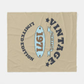 Gepersonaliseerd 55ste verjaardagsfeest fleece deken (Voorkant (Horizontaal))