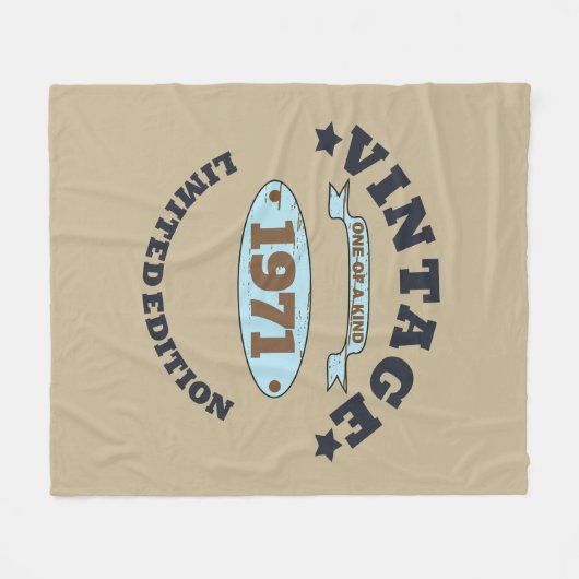 Gepersonaliseerd  55ste verjaardagsfeest fleece deken (Voorkant (Horizontaal))