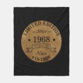 Gepersonaliseerd 55ste verjaardagsfeest fleece deken (Voorkant)