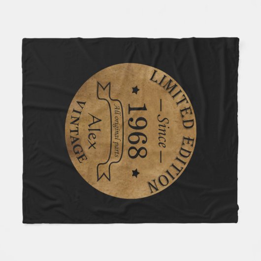 Gepersonaliseerd  55ste verjaardagsfeest fleece deken (Voorkant (Horizontaal))