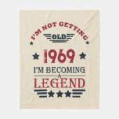 Gepersonaliseerd 55ste verjaardagsfeest fleece deken (Voorkant)