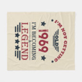 Gepersonaliseerd  55ste verjaardagsfeest fleece deken (Voorkant (Horizontaal))