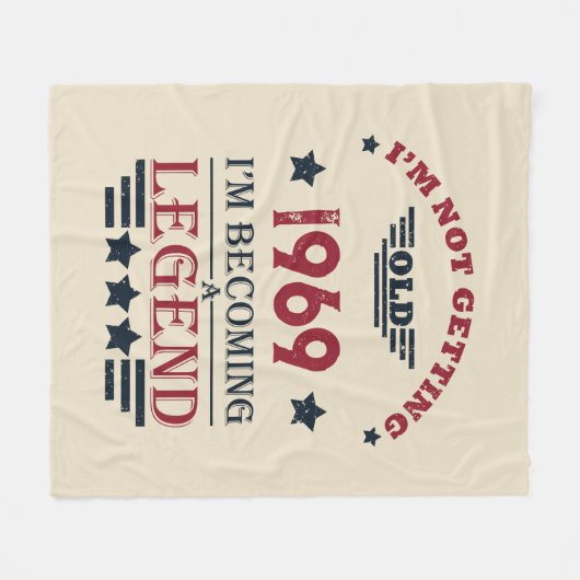 Gepersonaliseerd  55ste verjaardagsfeest fleece deken (Voorkant (Horizontaal))