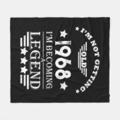 Gepersonaliseerd 55ste verjaardagsfeest fleece deken (Voorkant (Horizontaal))