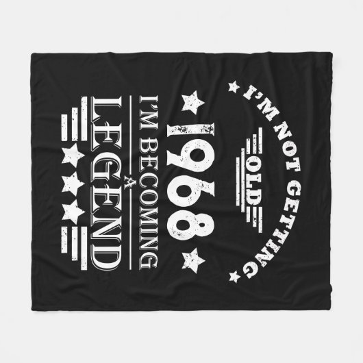 Gepersonaliseerd  55ste verjaardagsfeest fleece deken (Voorkant (Horizontaal))