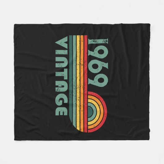 Gepersonaliseerd  55ste verjaardagsfeest fleece deken (Voorkant (Horizontaal))