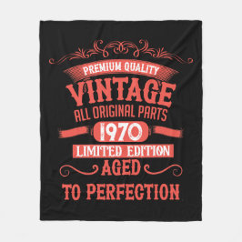 Gepersonaliseerd  55ste verjaardagsfeest fleece deken