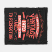 Gepersonaliseerd  55ste verjaardagsfeest fleece deken (Voorkant (Horizontaal))