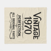 Gepersonaliseerd  55ste verjaardagsfeest fleece deken (Voorkant (Horizontaal))