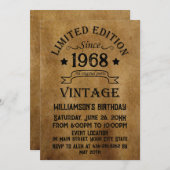 Gepersonaliseerd  55ste verjaardagsfeest kaart (Voorkant / Achterkant)