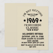 Gepersonaliseerd  55ste verjaardagsfeest kaart (Voorkant / Achterkant)