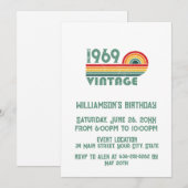 Gepersonaliseerd  55ste verjaardagsfeest kaart (Voorkant / Achterkant)