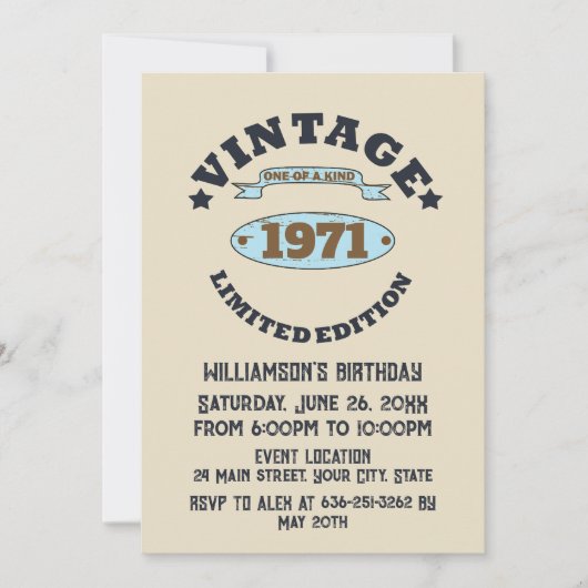 Gepersonaliseerd  55ste verjaardagsfeest kaart (Voorkant)