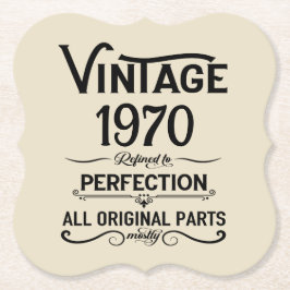 Gepersonaliseerd  55ste verjaardagsfeest kartonnen onderzetters