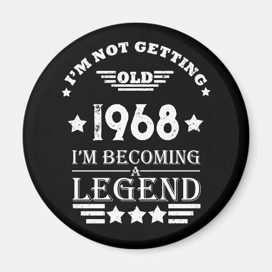 Gepersonaliseerd 55ste verjaardagsfeest magneet (Voorkant)