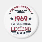 Gepersonaliseerd  55ste verjaardagsfeest magneet (Voorkant)