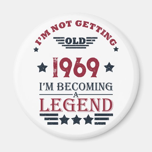 Gepersonaliseerd  55ste verjaardagsfeest magneet (Voorkant)