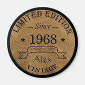 Gepersonaliseerd  55ste verjaardagsfeest magneet (Voorkant)