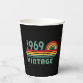 Gepersonaliseerd  55ste verjaardagsfeest papieren bekers (Achterkant)