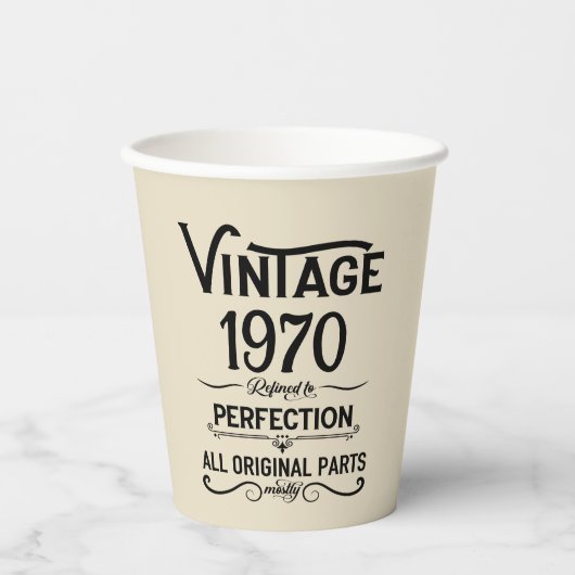 Gepersonaliseerd  55ste verjaardagsfeest papieren bekers (Voorkant)