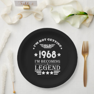 Gepersonaliseerd  55ste verjaardagsfeest papieren bordje