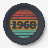 Gepersonaliseerd 55ste verjaardagsfeest papieren bordje (Voorkant)