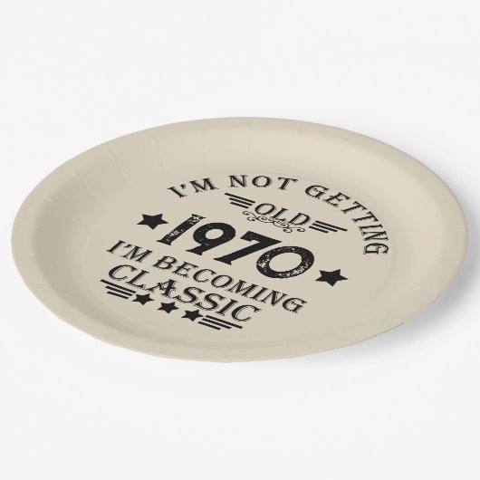 Gepersonaliseerd  55ste verjaardagsfeest papieren bordje (Gekanteld)