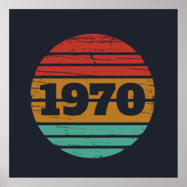 Gepersonaliseerd  55ste verjaardagsfeest poster